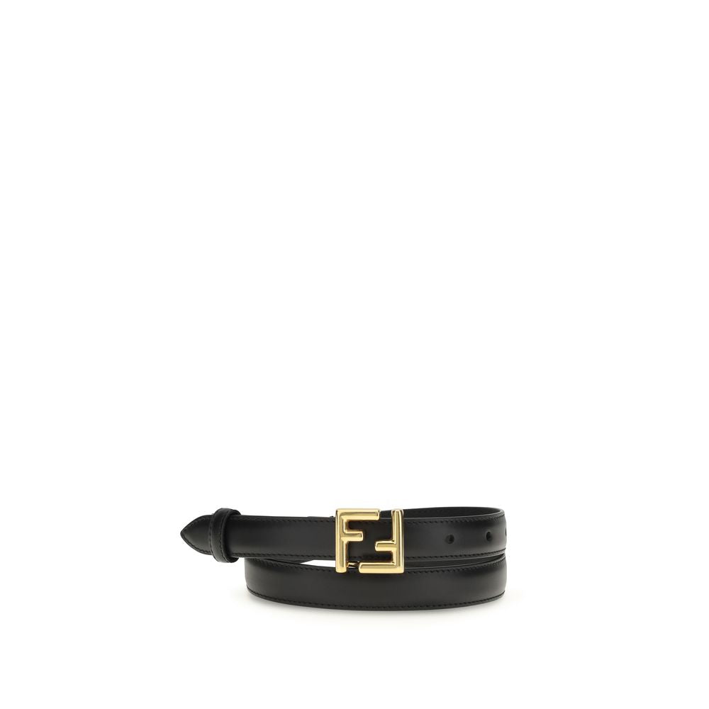 Black Calf Leather Regular Belt