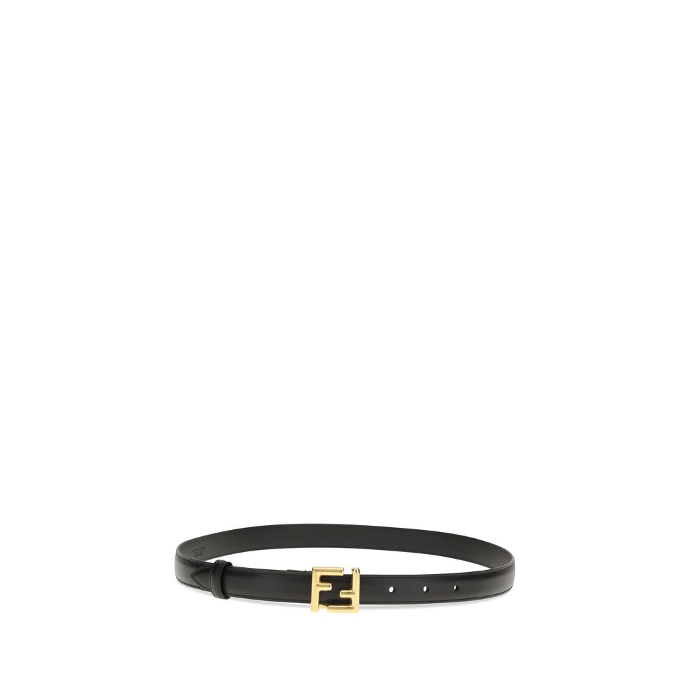 Black Calf Leather Regular Belt