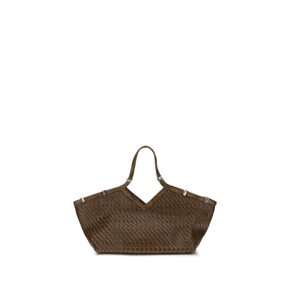 Brown Buffalo Leather Handbag
