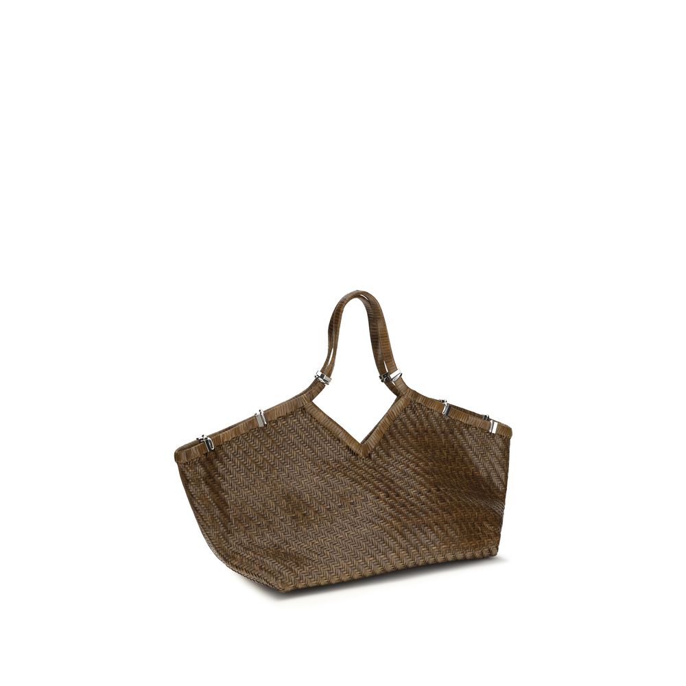 Brown Buffalo Leather Handbag