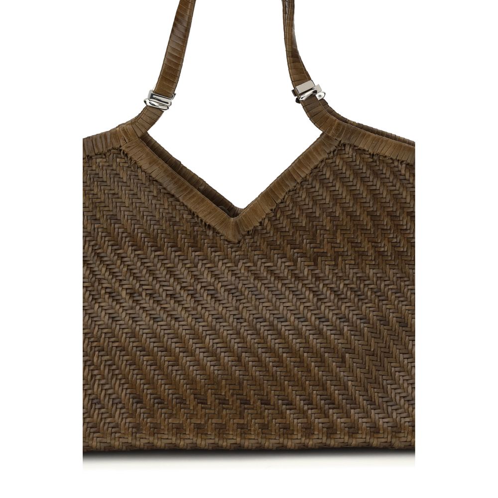 Brown Buffalo Leather Handbag