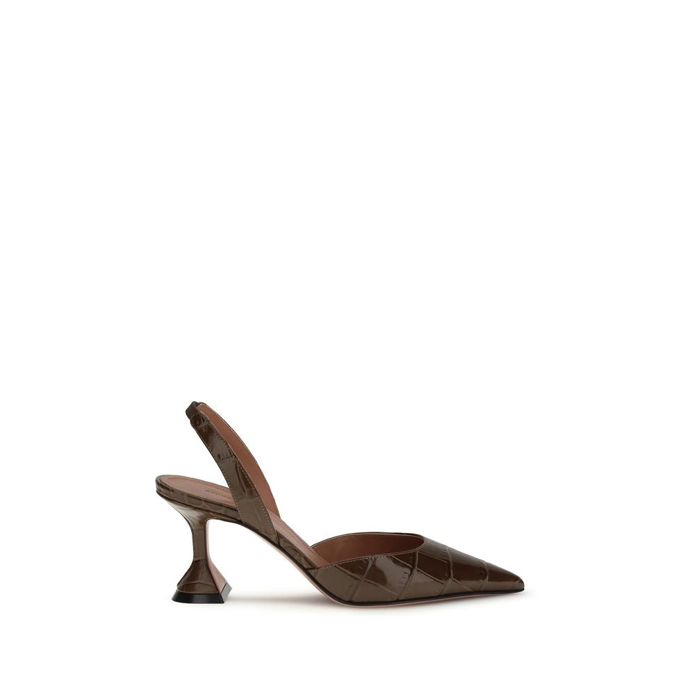 Amina Muaddi Holli Slingback Pumps