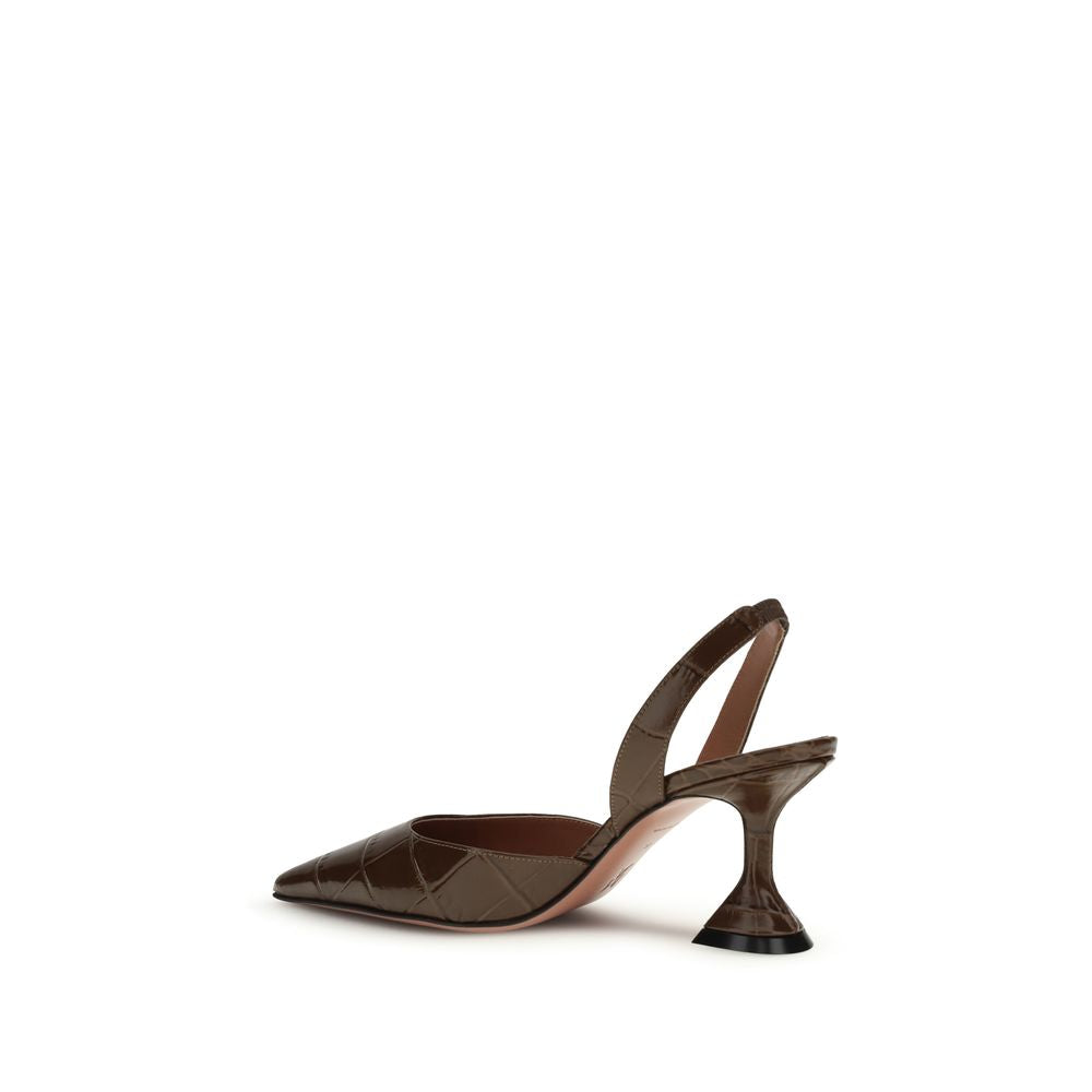 Amina Muaddi Holli Slingback Pumps