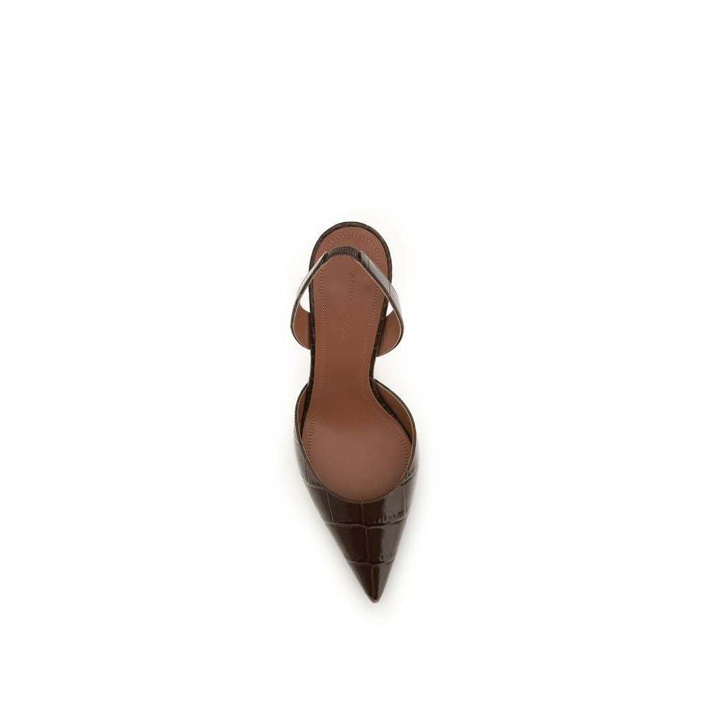 Amina Muaddi Holli Slingback Pumps
