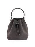 Dark Grey Bon Bon Suede Bucket