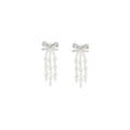 Self-Portrait Cascade Bow Earrings