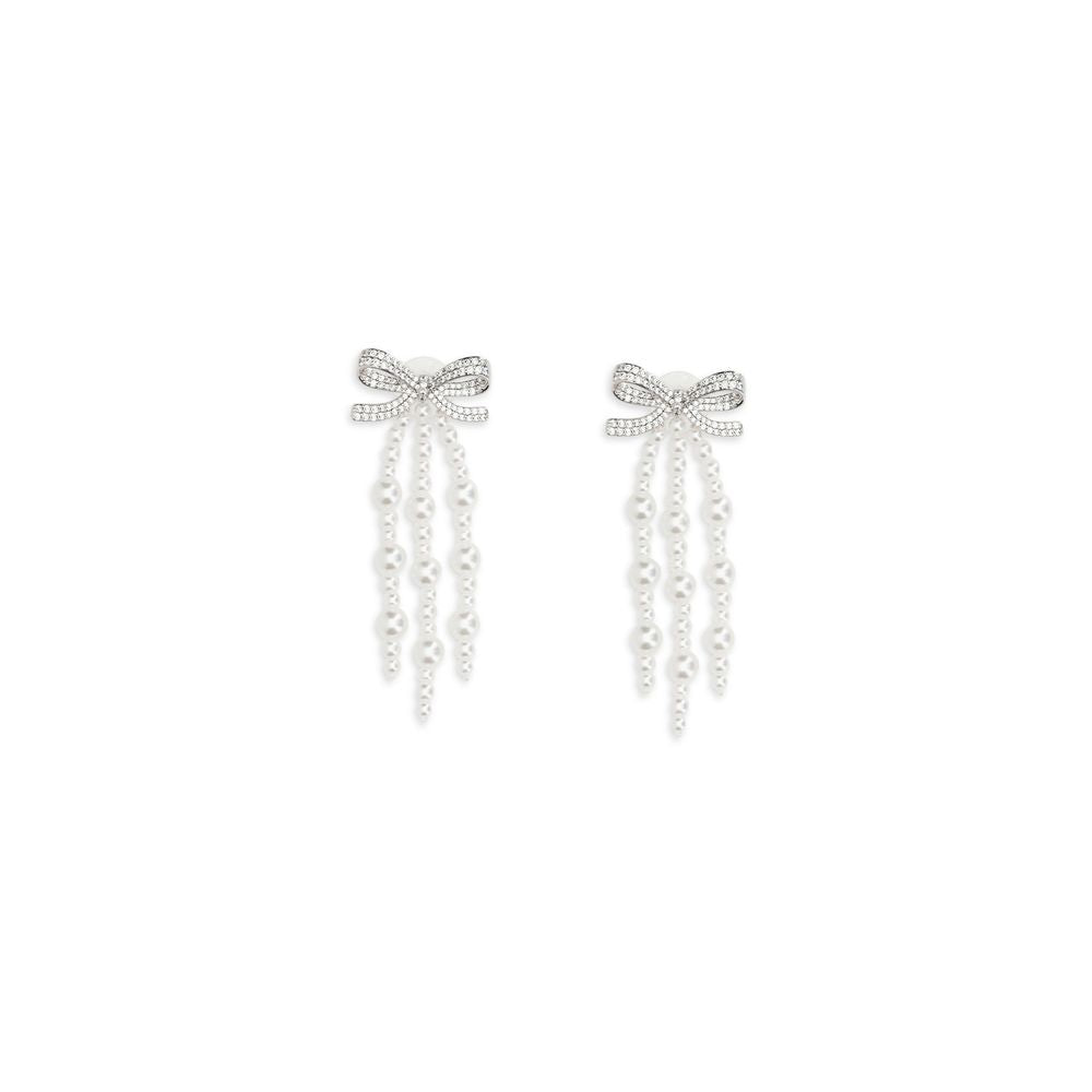 Self-Portrait Cascade Bow Earrings