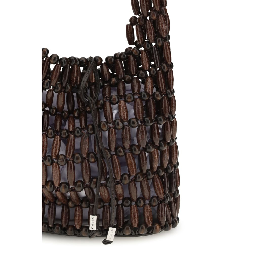 Sac à épaule en Bois Marron