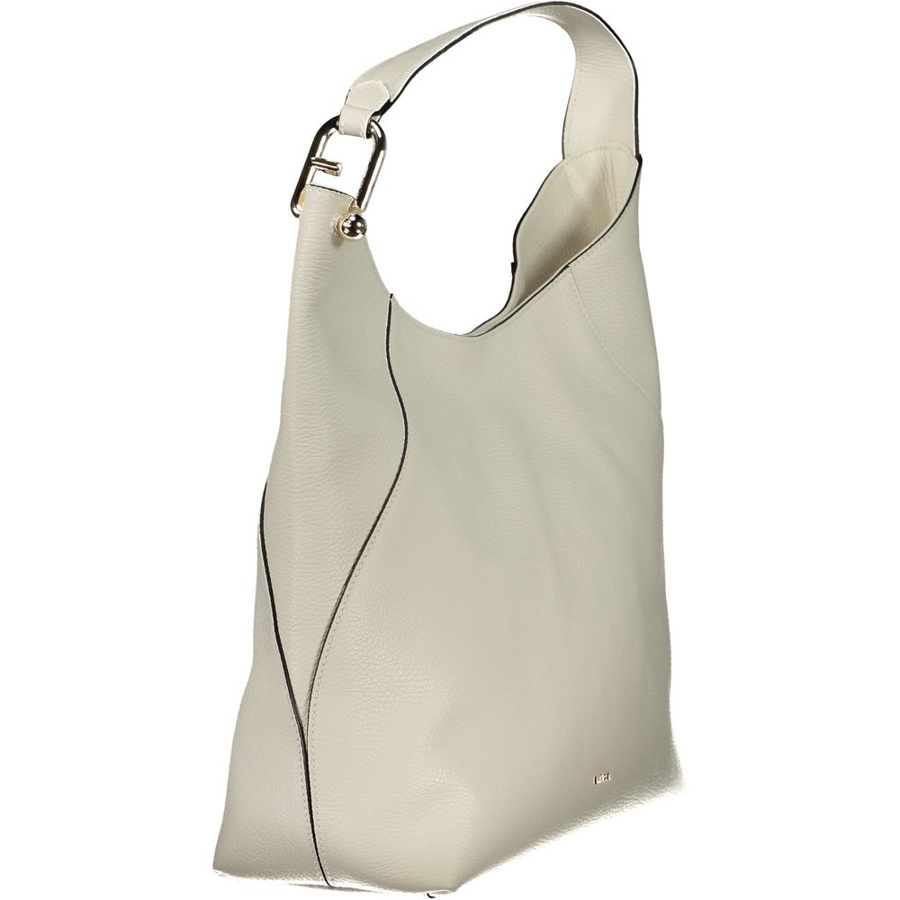 Bolso de cuero blanco para mujer