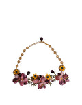 Dolce & Gabbana Floral Crystal Necklace