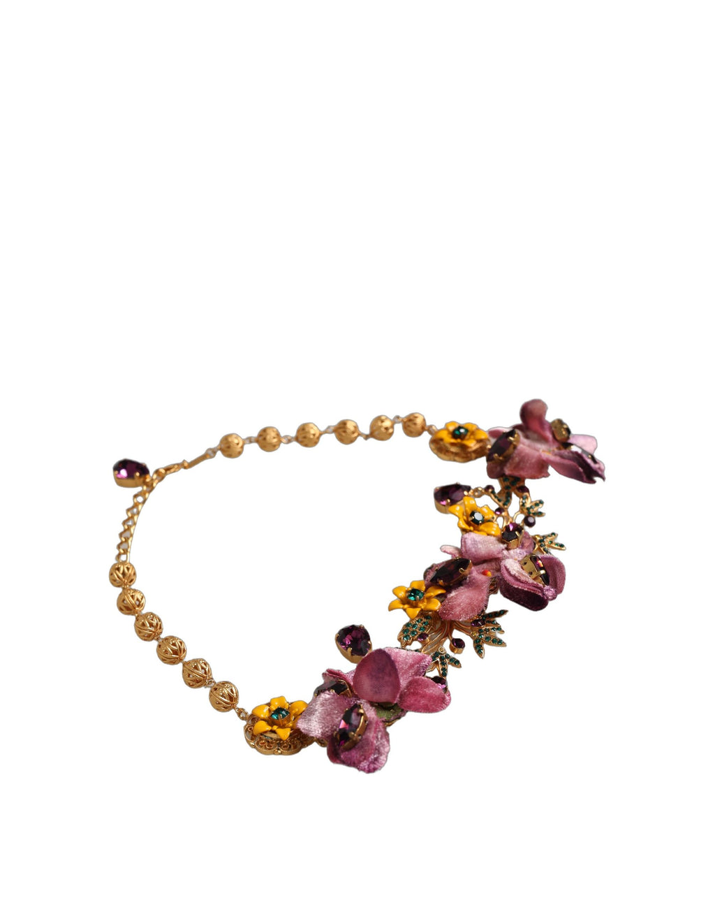 Dolce & Gabbana Floral Crystal Necklace