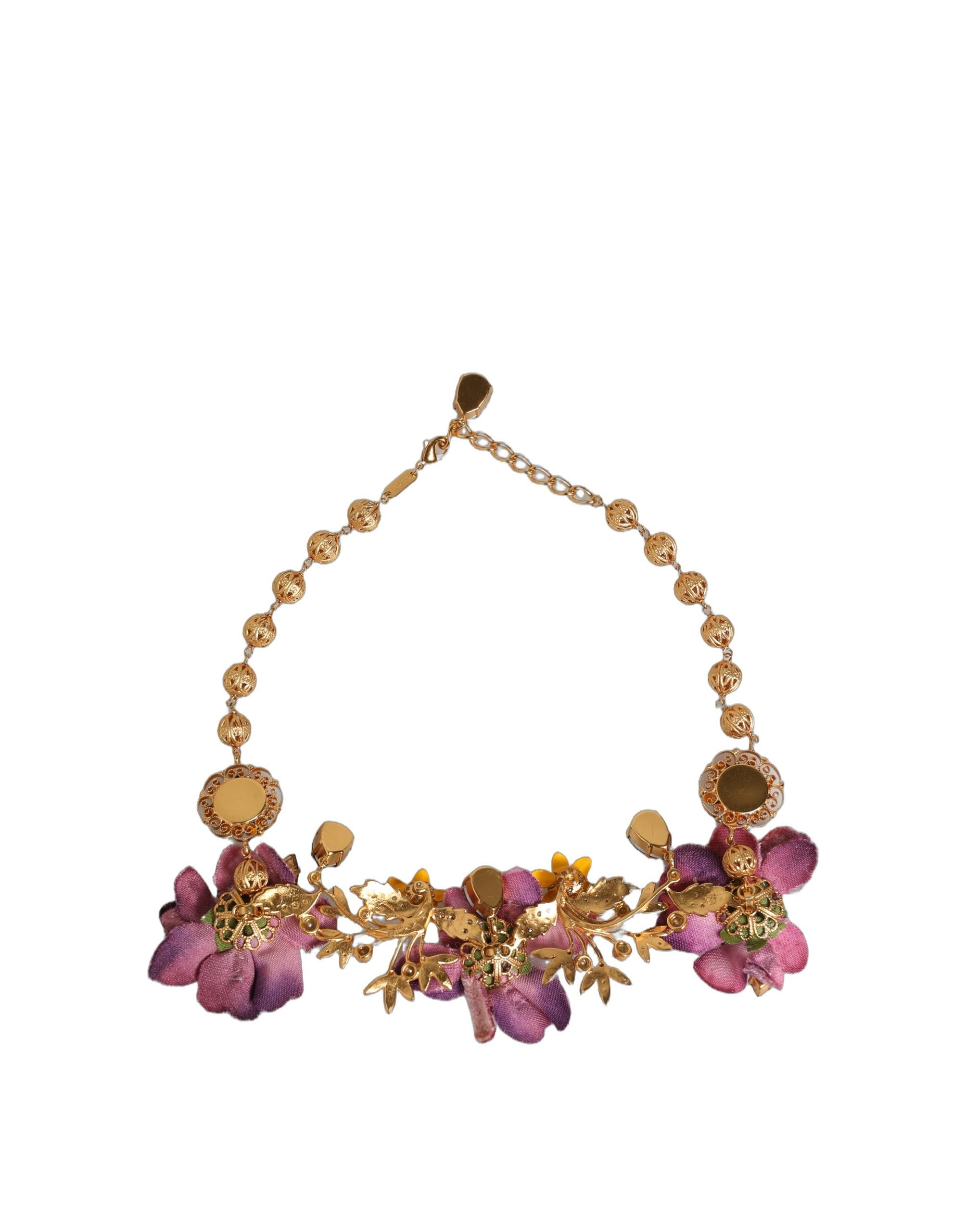 Dolce & Gabbana Floral Crystal Necklace