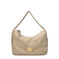 Beige Fabric Handbag