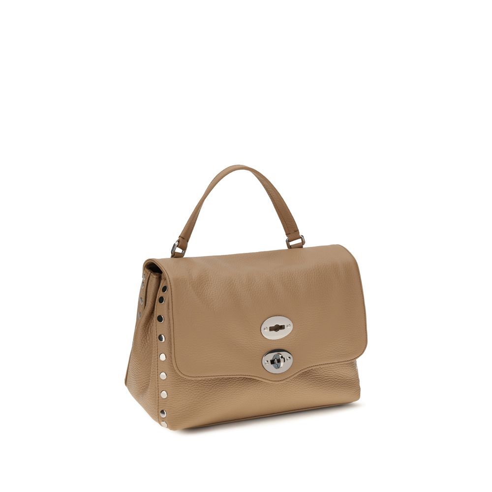 Beige Calf Leather Bos Taurus Handbag