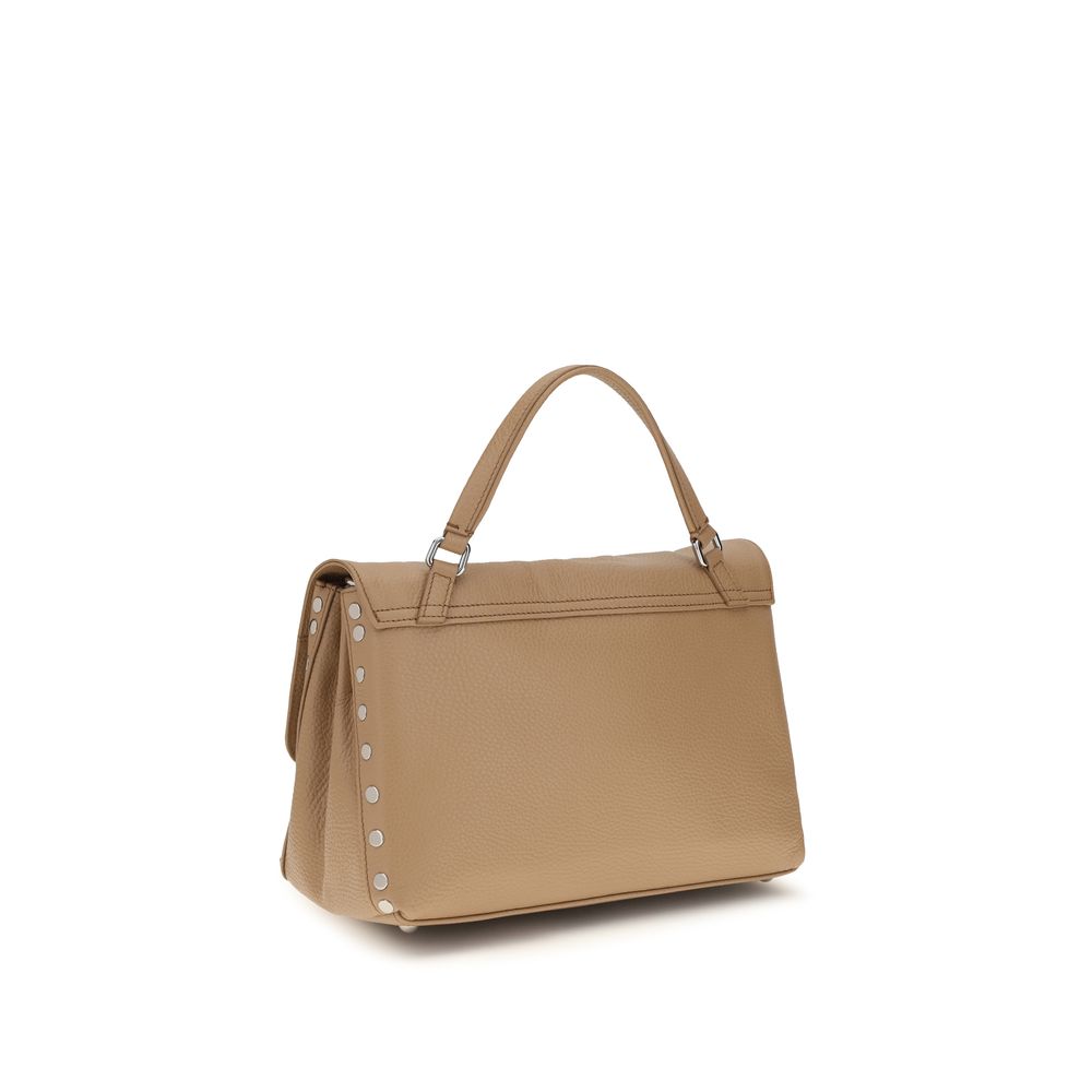 Beige Calf Leather Bos Taurus Handbag