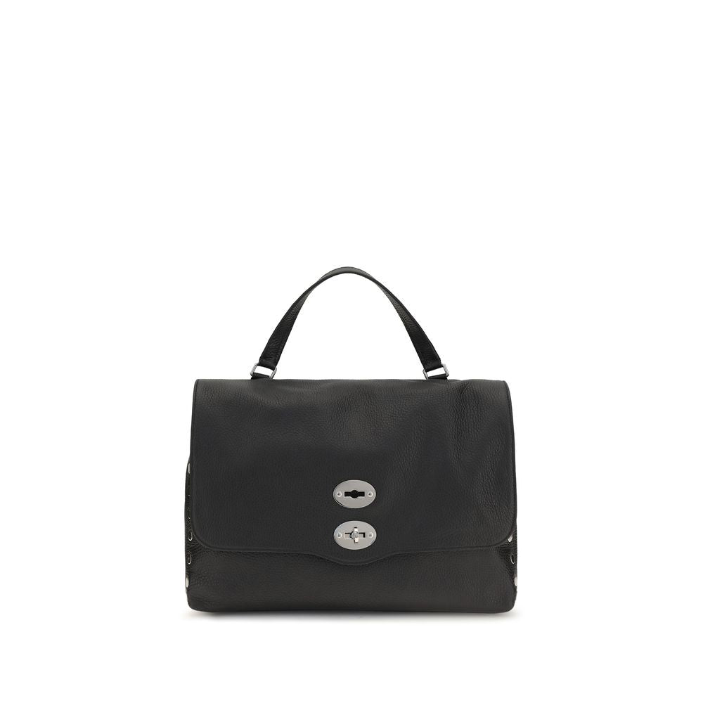 Black Calf Leather Bos Taurus Handbag