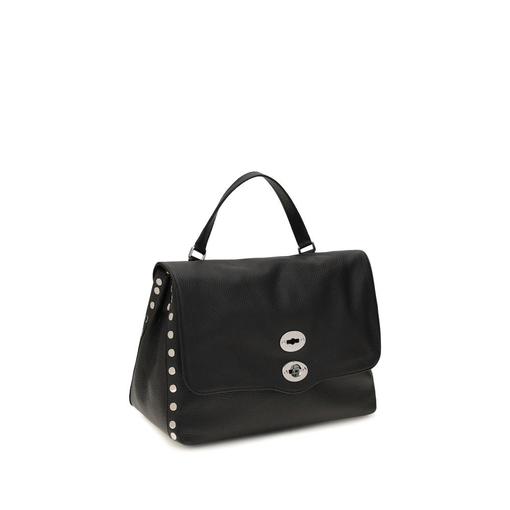 Black Calf Leather Bos Taurus Handbag