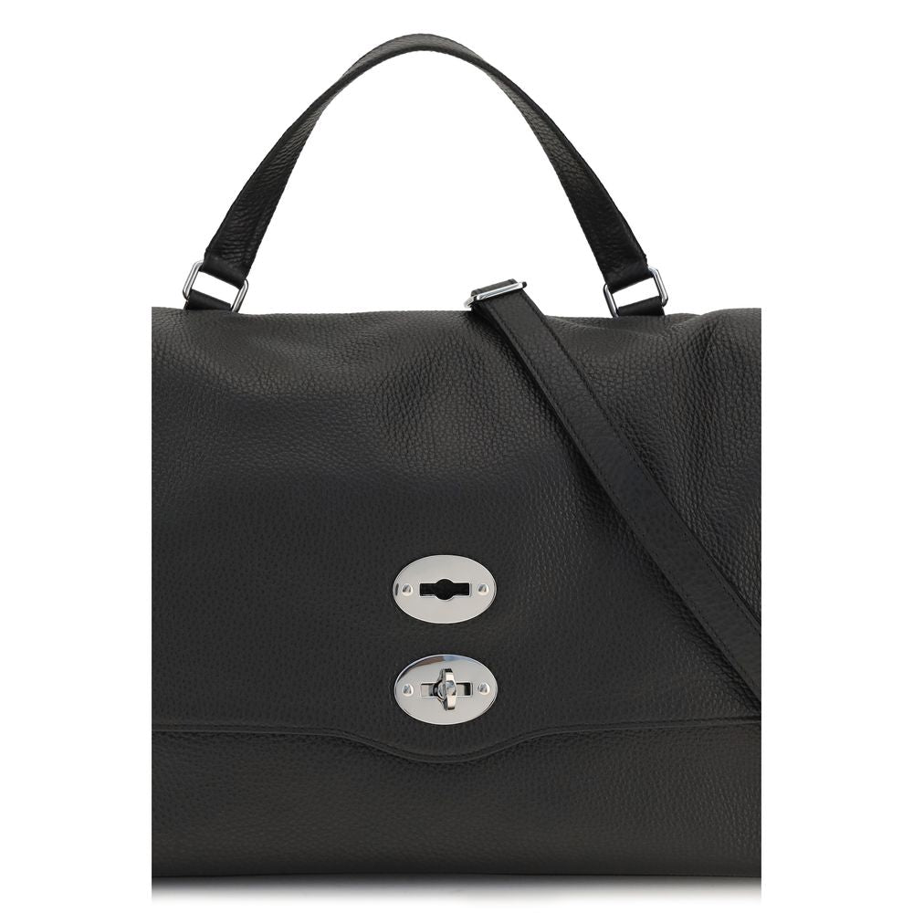 Black Calf Leather Bos Taurus Handbag