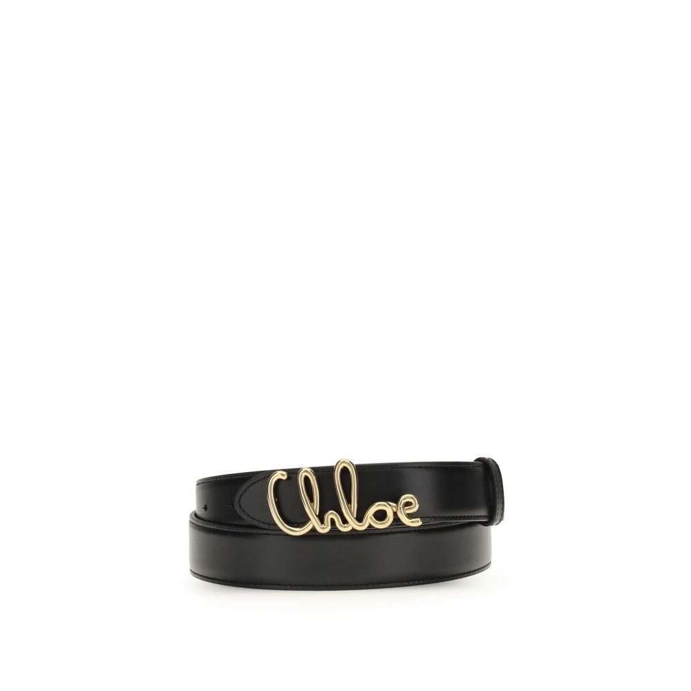 Black Calf Leather Belt