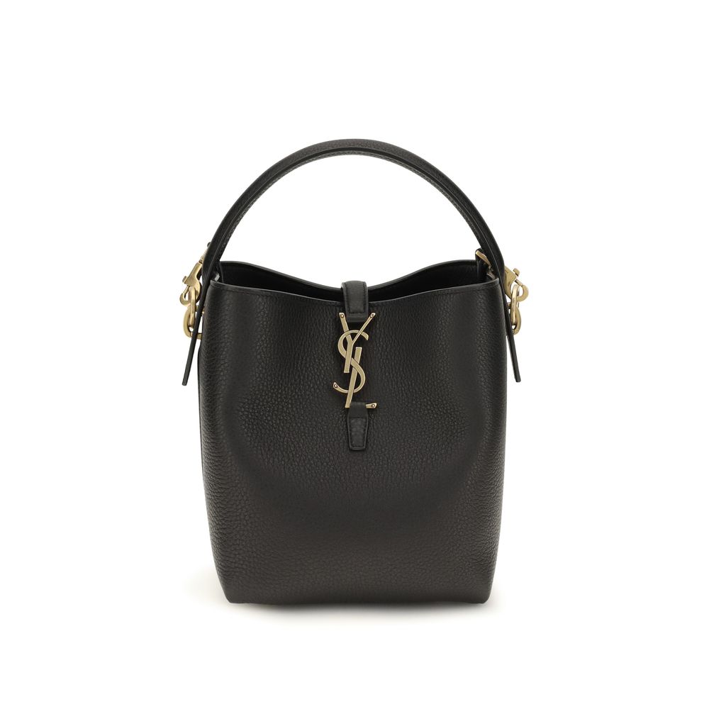Black Calf Leather Bos Taurus Backet Bag
