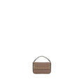 Beige Calf Leather Bos Taurus Shoulder Bag