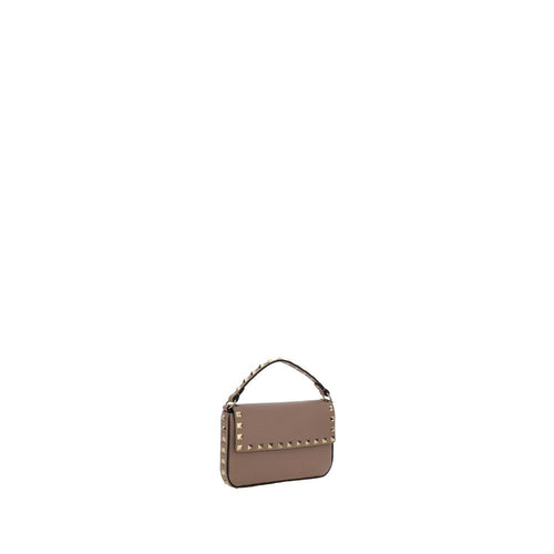 Beige Calf Leather Bos Taurus Shoulder Bag