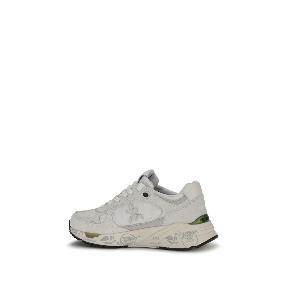White Polyamide Chunky Sneakers