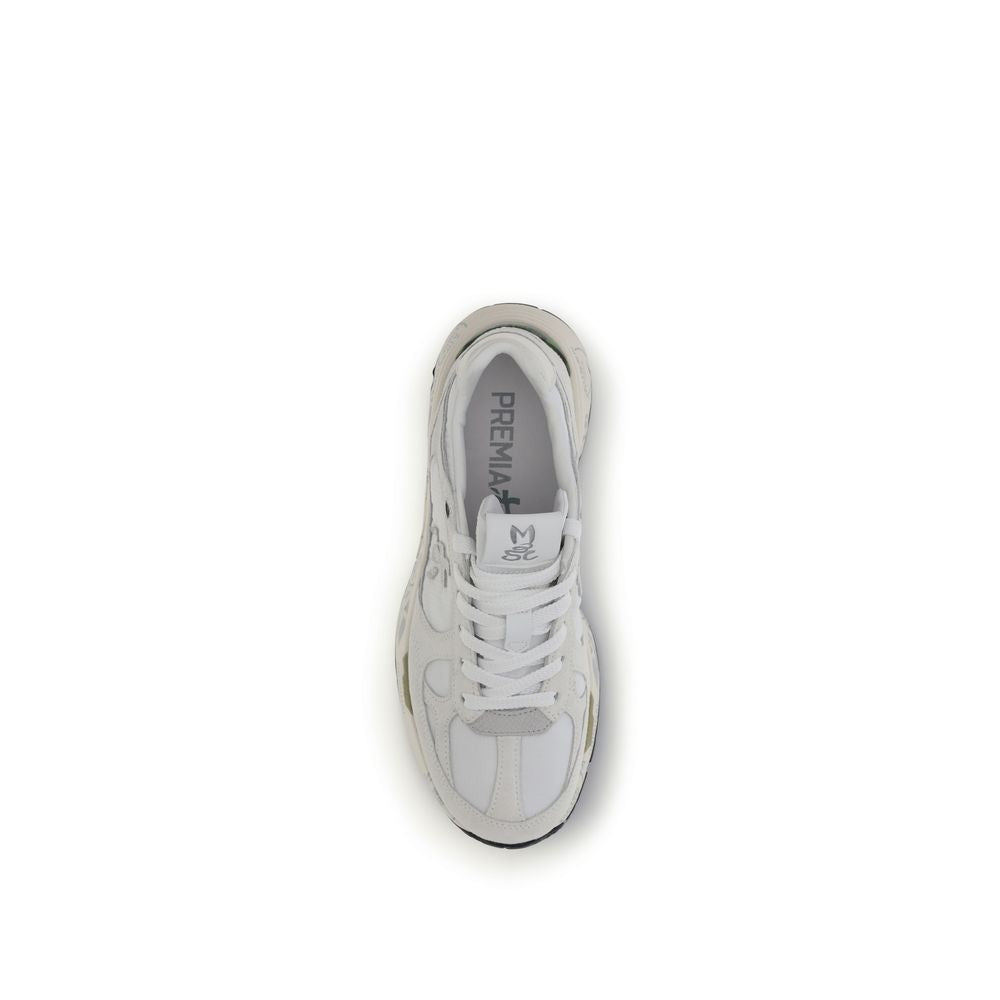 White Polyamide Chunky Sneakers