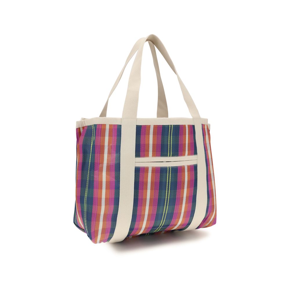 Multicolor Nylon Shoulder Bag