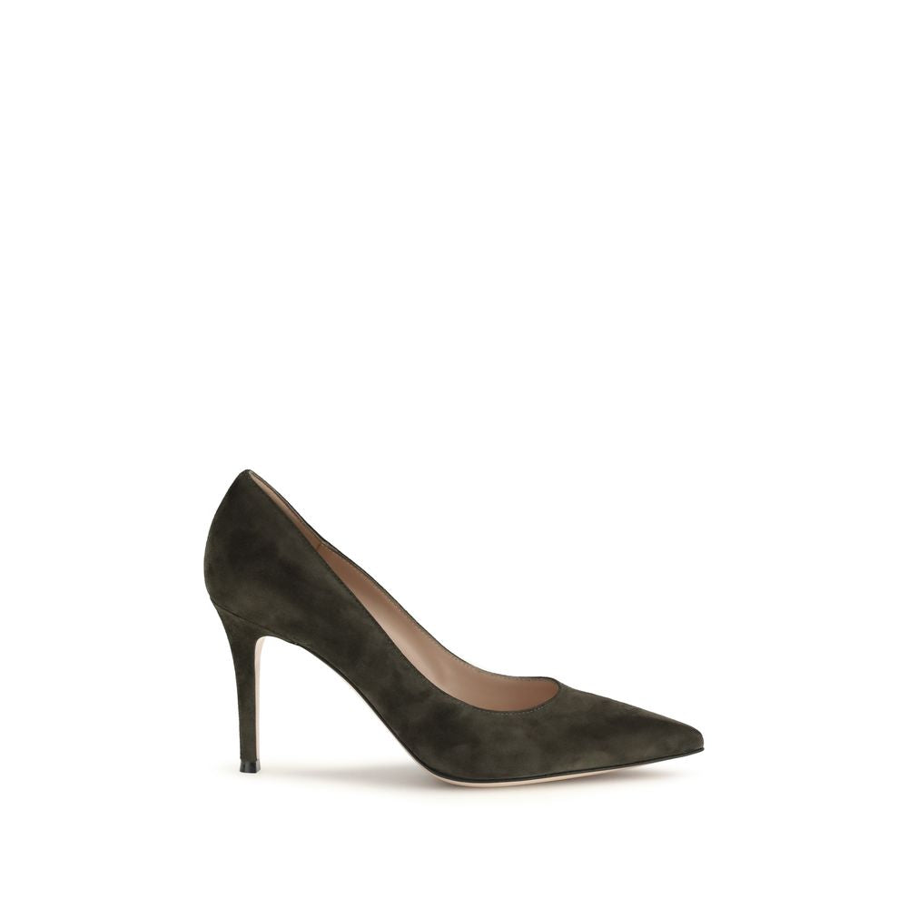 Bicolor Calf Leather High Heel Pumps