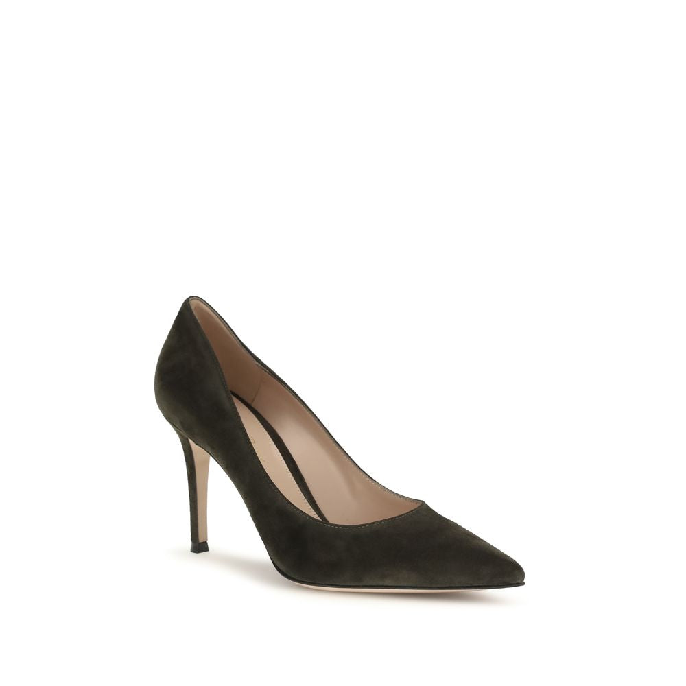 Bicolor Calf Leather High Heel Pumps