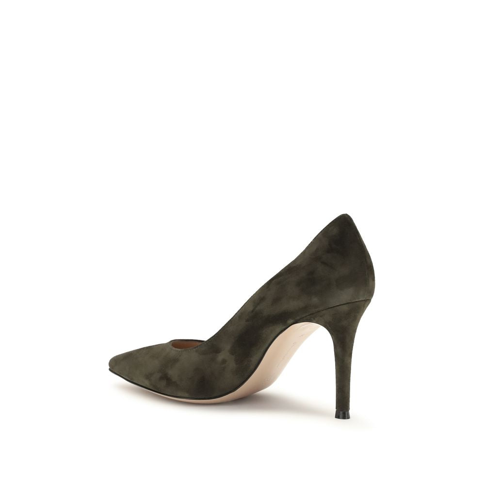 Bicolor Calf Leather High Heel Pumps