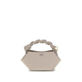 Gray Recycled Leather Handbag