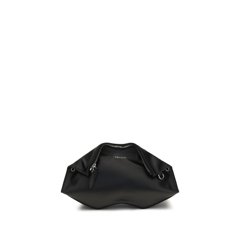 Black Calf Leather Clutch Bag