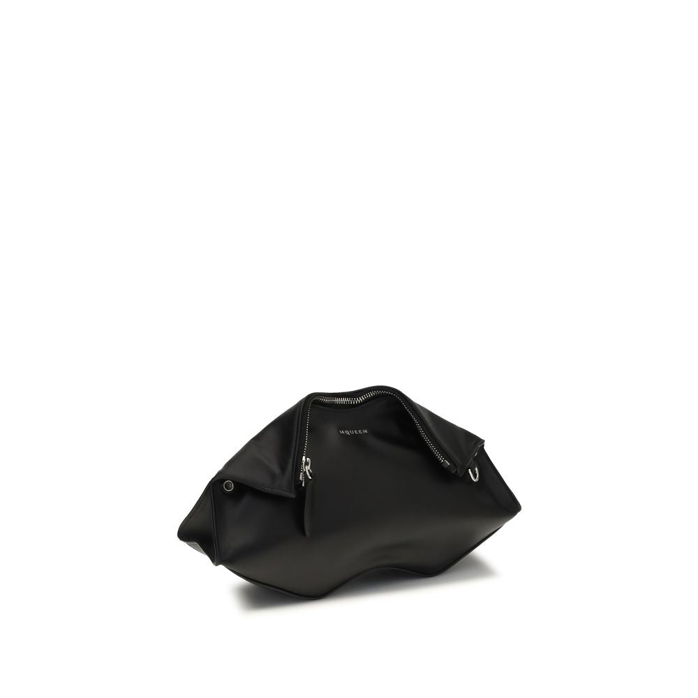 Black Calf Leather Clutch Bag