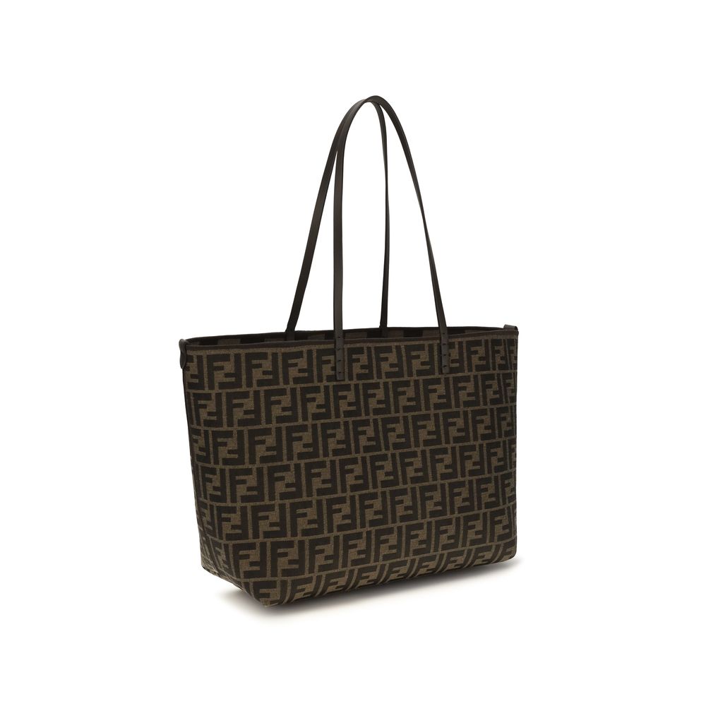 Brown Polyester Shoulder Bag
