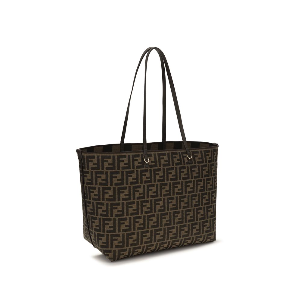 Brown Polyester Shoulder Bag