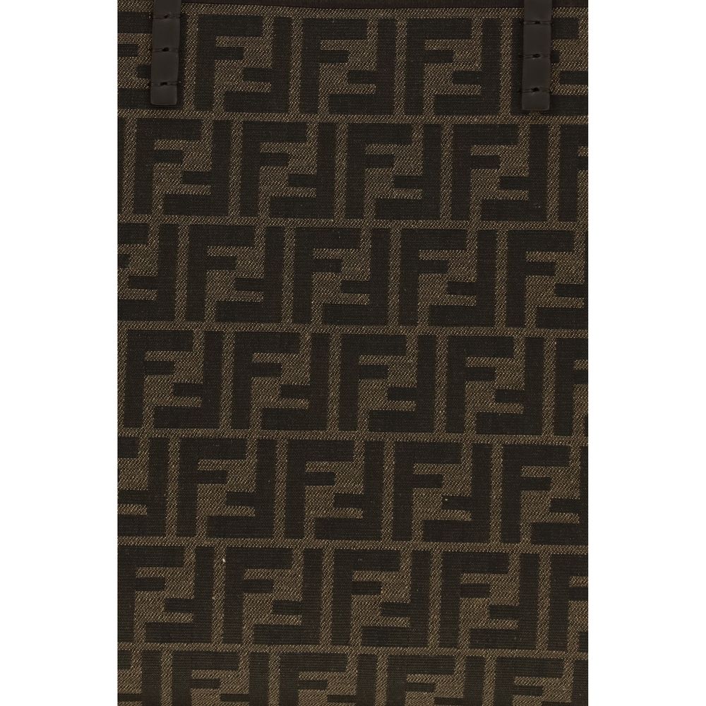 Brown Polyester Shoulder Bag