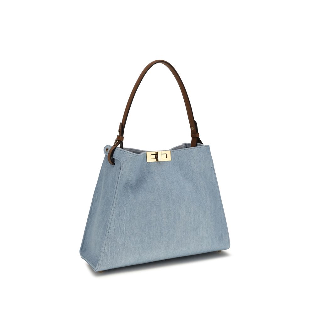 Blue Cotton Handbag