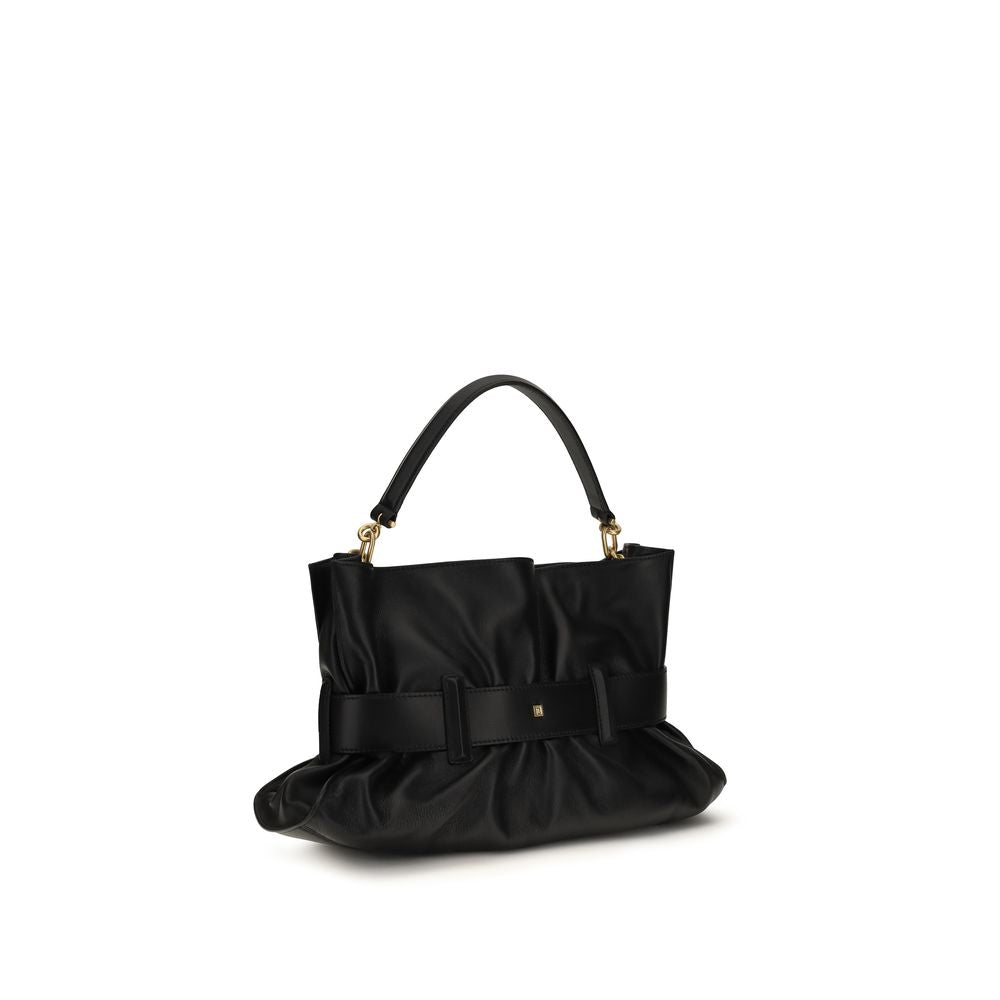 Black Calf Leather Bos Taurus Handbag