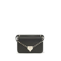 Black Calf Leather Shoulder Bag