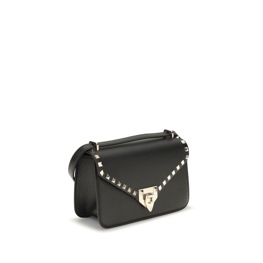 Black Calf Leather Shoulder Bag