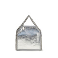 Silver Polyester Shoulder Bag