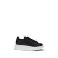 Black Calf Leather Platform Sneakers