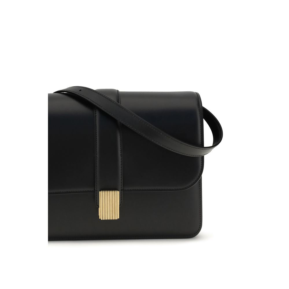 Black Calf Leather Bos Taurus Shoulder Bag