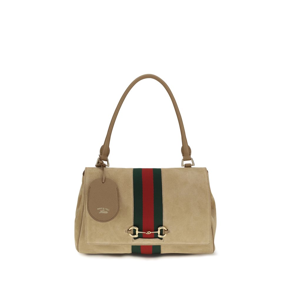 Beige Calf Leather Handbag