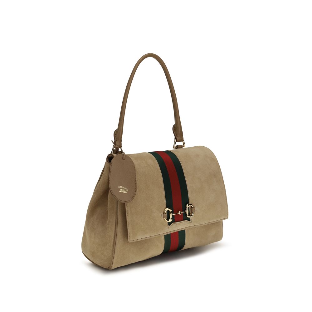 Beige Calf Leather Handbag