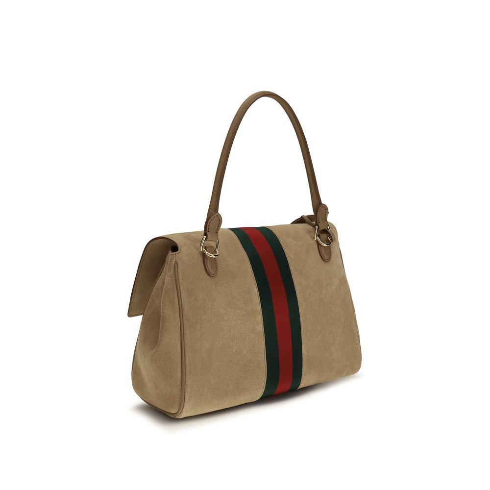 Beige Calf Leather Handbag