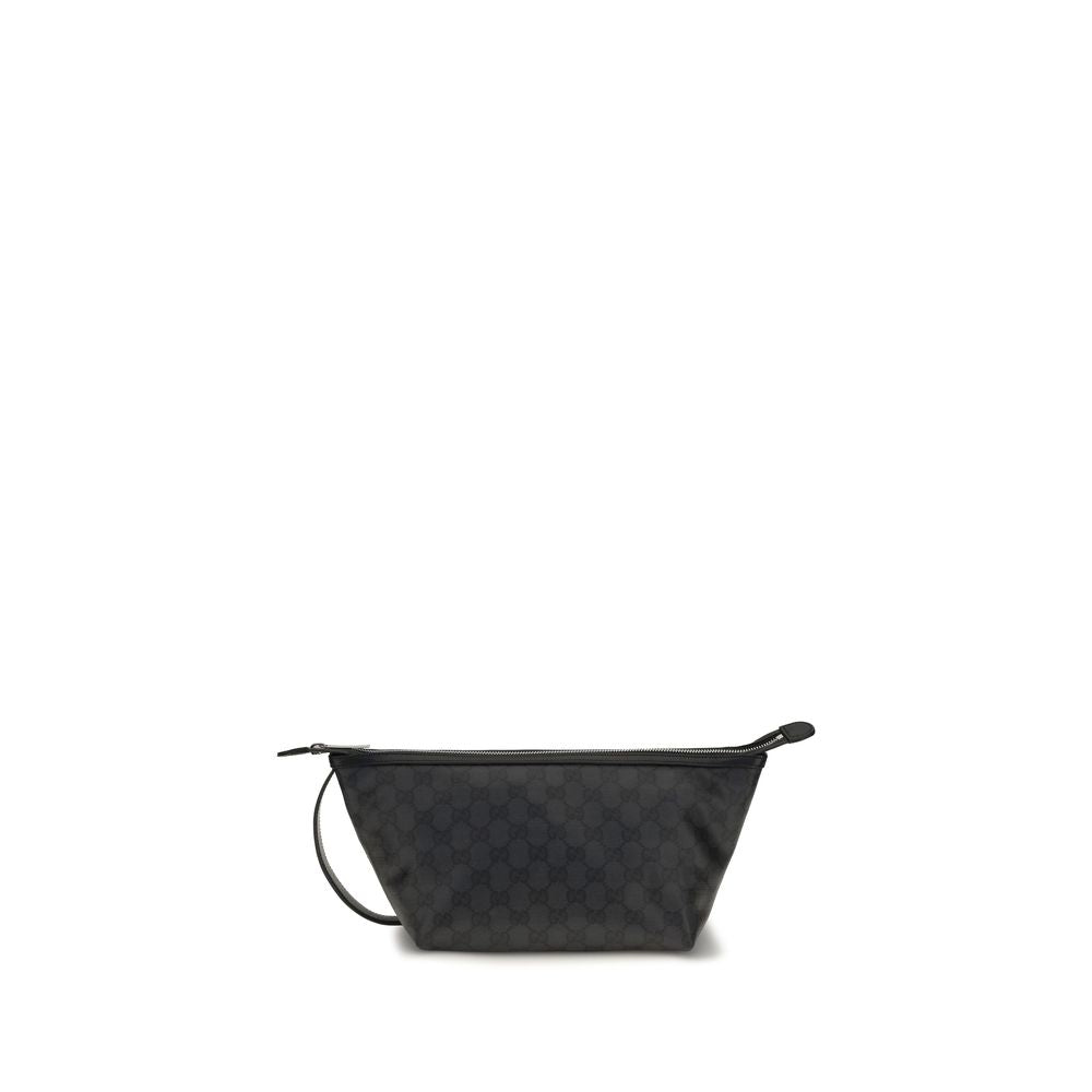 Black Fabric Clutch Bag
