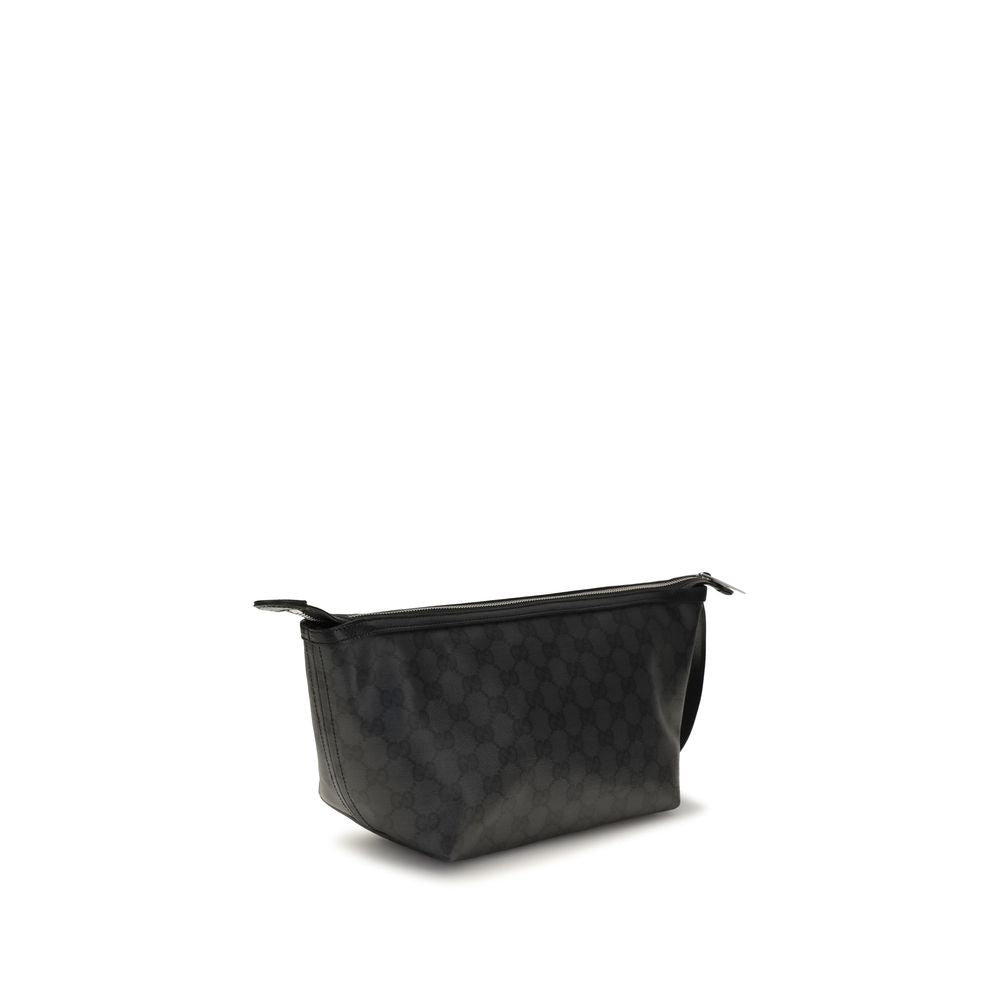 Black Fabric Clutch Bag